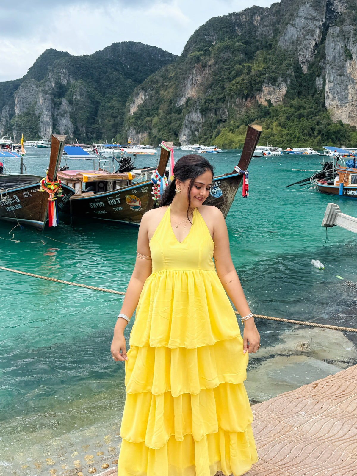 Sunshine Layered Georgette Dress