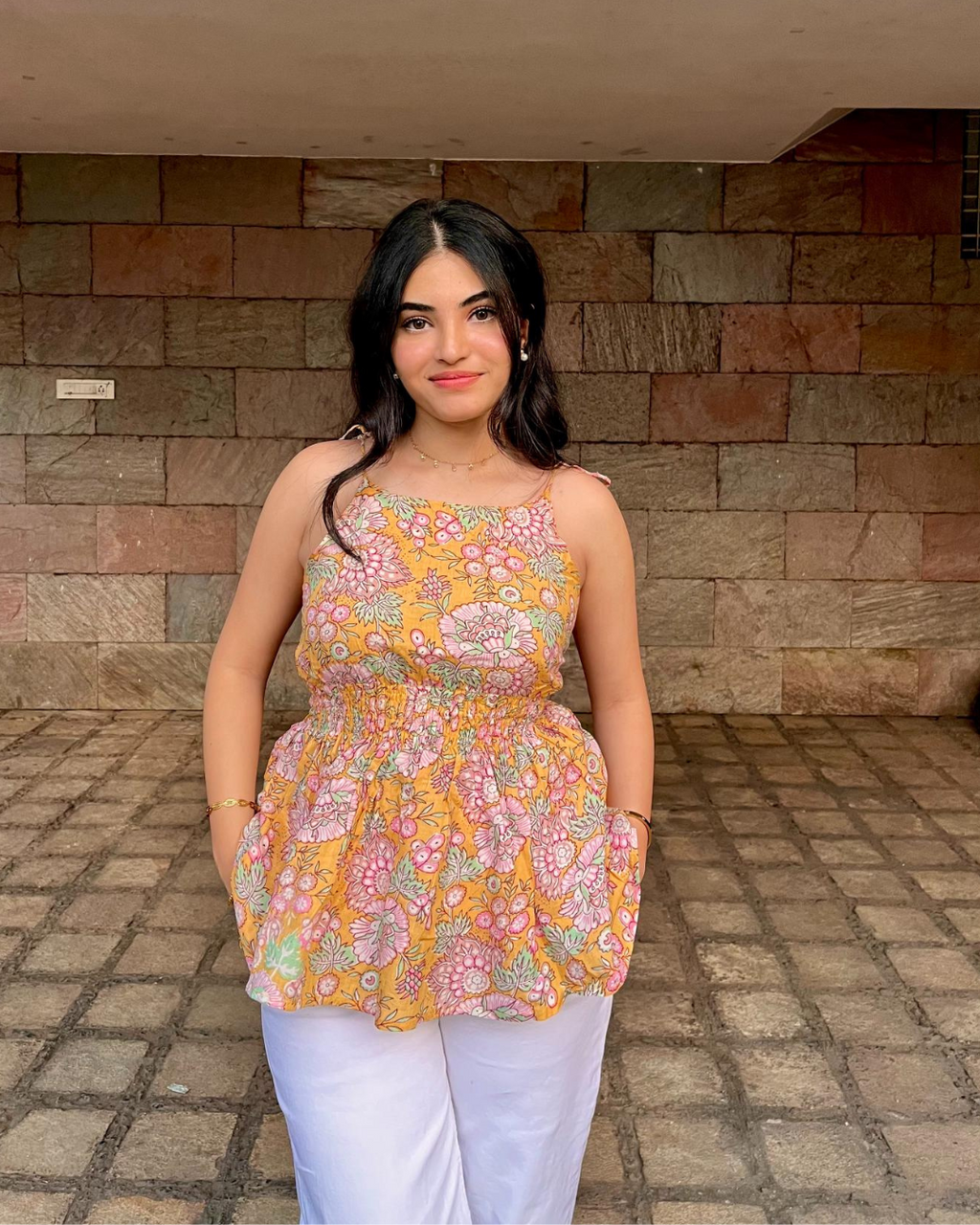 Amber Bloom Top
