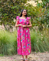 Pink Paradise Ruffle Dress