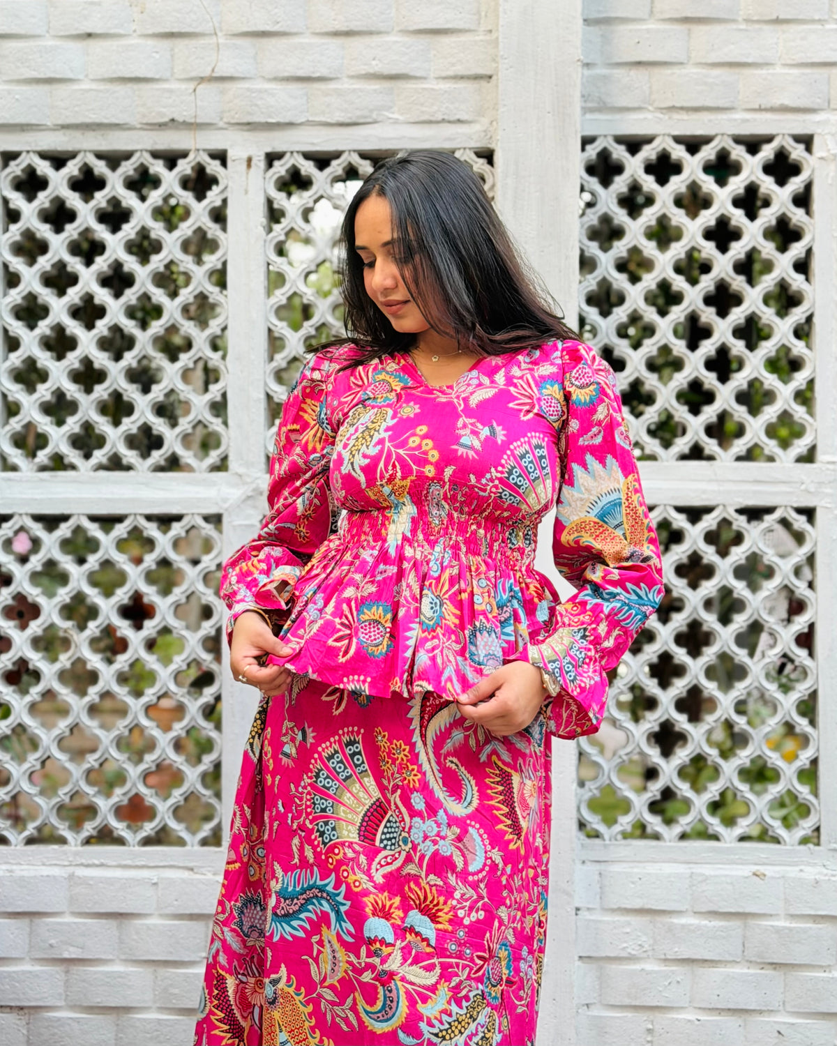 Rani Bloom Peplum Co-Ord Set
