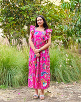 Pink Paradise Ruffle Dress