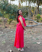 Flamingo Peplum Co-Ord Set