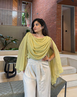 Luna Draped Cape Top